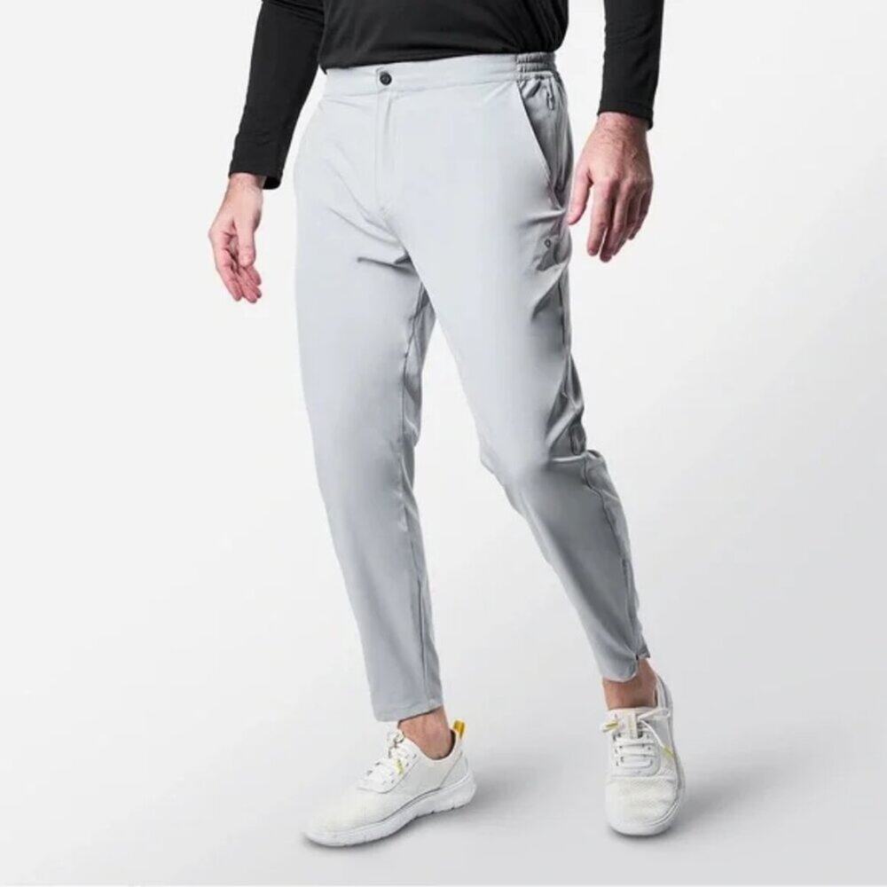 Thousand Miles MENS XS Omniflex All Day Pants Silver Gray Travel Activewear